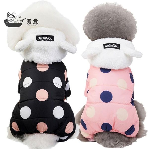 winter dog clothes thicken overalls warm clothes pets puppy hoodies coat cute dot jacket polka cotton coat for dog
winter dog clothes thicken overalls warm clothes pets puppy hoodies coat cute dot jacket polka cotton coat for dog