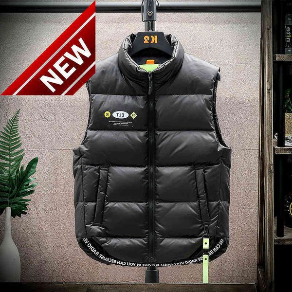 men high down quality duck jacket sleeveless vest autumn tank coat male winter warm fashion cotton waistcoat, Black
men high down quality duck jacket sleeveless vest autumn tank coat male winter warm fashion cotton waistcoat, Black
