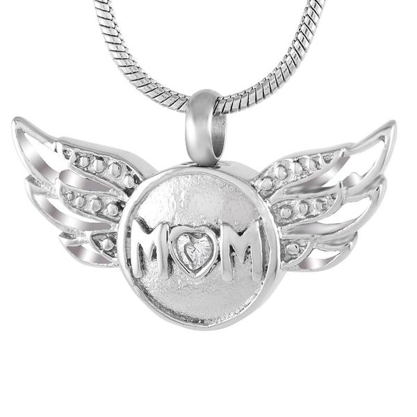 pendant necklaces cremation ashes keepsake urn necklace silver/rose angel wing "mom" memorial stainless steel wholesale
pendant necklaces cremation ashes keepsake urn necklace silver/rose angel wing "mom" memorial stainless steel wholesale