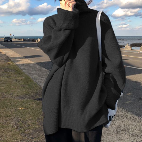 2021 new korean style women's autumn winter sweaters solid turtleneck long sleeve ladies jumper knitted for female pullover etxk, White;black
2021 new korean style women's autumn winter sweaters solid turtleneck long sleeve ladies jumper knitted for female pullover etxk, White;black
