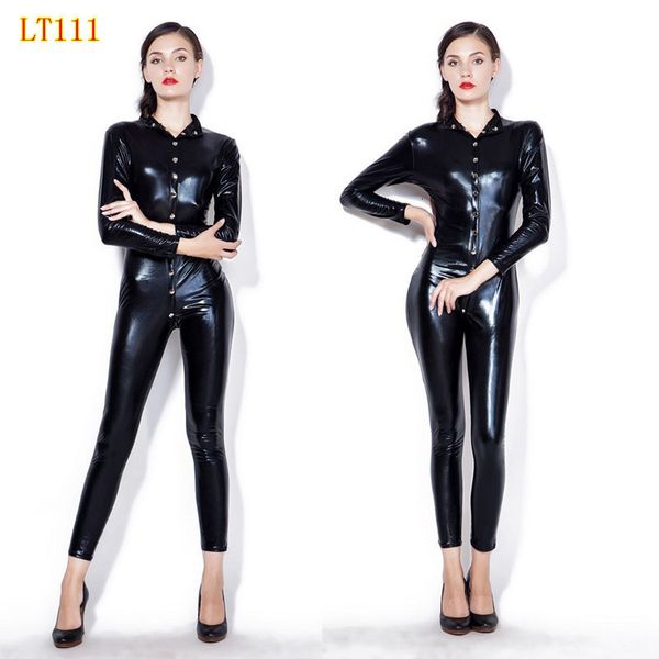 2021 new ladies black latex wetlook catsuit faux leather bodysuit bodycon leotard women's clothing pu jumpsuit pvc ds clubwear nb1v, Gray
2021 new ladies black latex wetlook catsuit faux leather bodysuit bodycon leotard women's clothing pu jumpsuit pvc ds clubwear nb1v, Gray