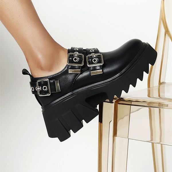 dress shoes buckle strap mary jane women platform goth style heel lolita round toe fashion chunky punk pu, Black
dress shoes buckle strap mary jane women platform goth style heel lolita round toe fashion chunky punk pu, Black