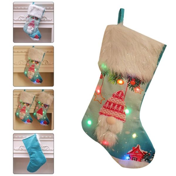 party decoration 1pc led luminous hanging stocking creative gift holding sock for christmas
party decoration 1pc led luminous hanging stocking creative gift holding sock for christmas