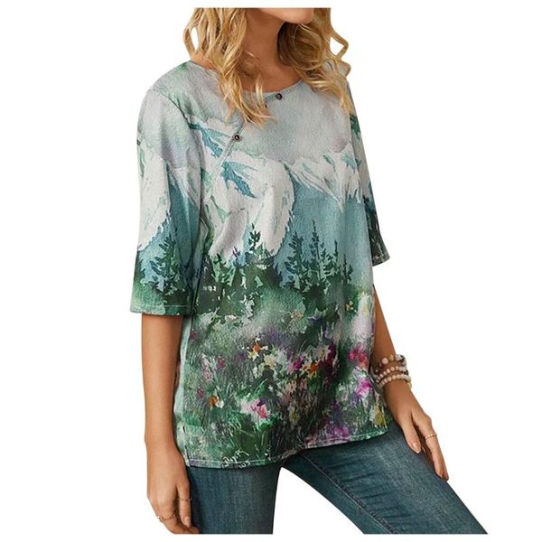 women's t-shirt plus size t shirt creative mountain scenery print ladies graphic funny cotton summer casual tees #t1g, White
women's t-shirt plus size t shirt creative mountain scenery print ladies graphic funny cotton summer casual tees #t1g, White