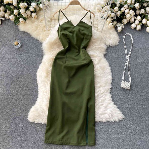 women sling slim split backless dress v-neck sleeveless arrivals lady temperament fashion spring summer 11d576 210525, Black;gray
women sling slim split backless dress v-neck sleeveless arrivals lady temperament fashion spring summer 11d576 210525, Black;gray