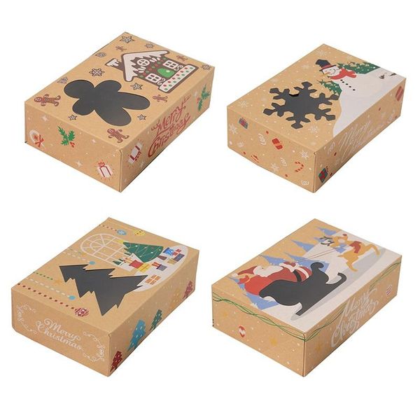 gift wrap 4pcs mix style kraft paper box christmas cookie boxes doughnut with clear window label crad diy favors
gift wrap 4pcs mix style kraft paper box christmas cookie boxes doughnut with clear window label crad diy favors