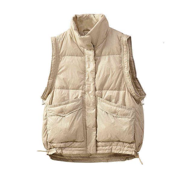 2021 ruffled women's white duck down vest coat warm et bread autumn and winter, Black;white
2021 ruffled women's white duck down vest coat warm et bread autumn and winter, Black;white
