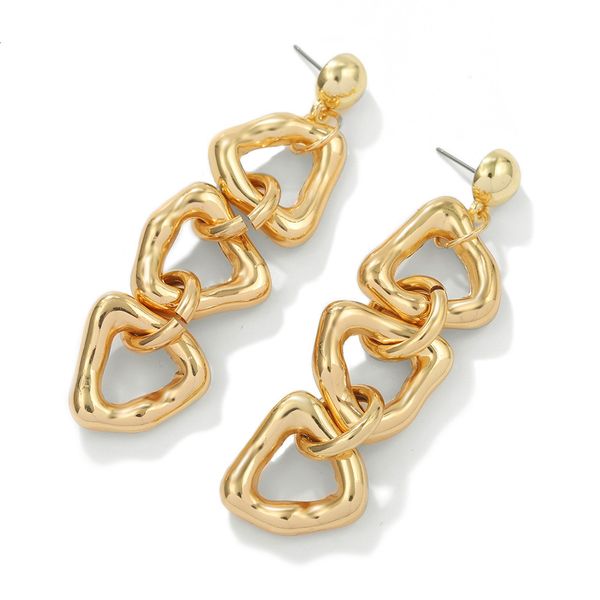 irregular geometric ring buckle alloy versatile women's personality party temperament earrings, Silver
irregular geometric ring buckle alloy versatile women's personality party temperament earrings, Silver