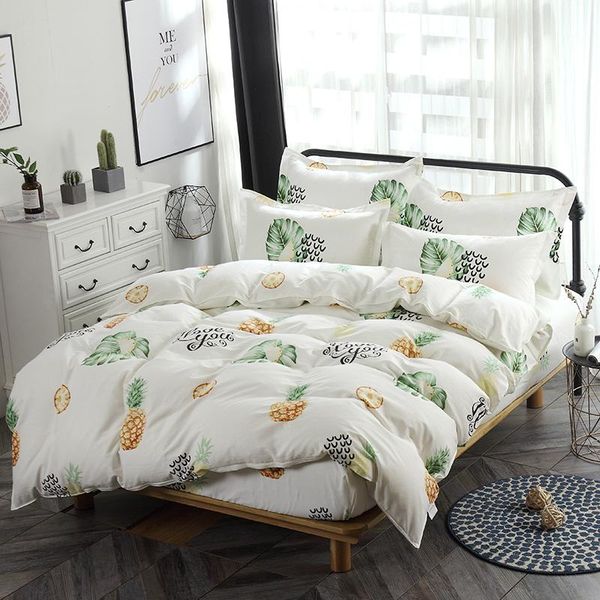 bedding sets 2021 white set cotton 4pcs twin full king size duvet cover pineapple fitted sheet pillow cases fruit bedclothes
bedding sets 2021 white set cotton 4pcs twin full king size duvet cover pineapple fitted sheet pillow cases fruit bedclothes
