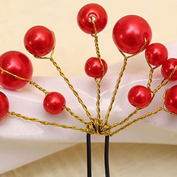 hair clips & barrettes 6pcs/set wedding u shaped pins accessories red pearls for women girl bridesmaids co, Golden;silver
hair clips & barrettes 6pcs/set wedding u shaped pins accessories red pearls for women girl bridesmaids co, Golden;silver