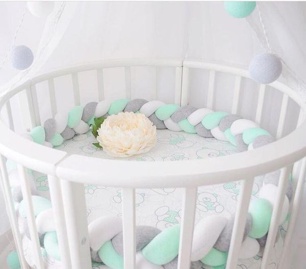 cute baby crib bumpers pad knit nursery bedding cotton newborn knotted bumpers safety rail 1.5m 2m
cute baby crib bumpers pad knit nursery bedding cotton newborn knotted bumpers safety rail 1.5m 2m