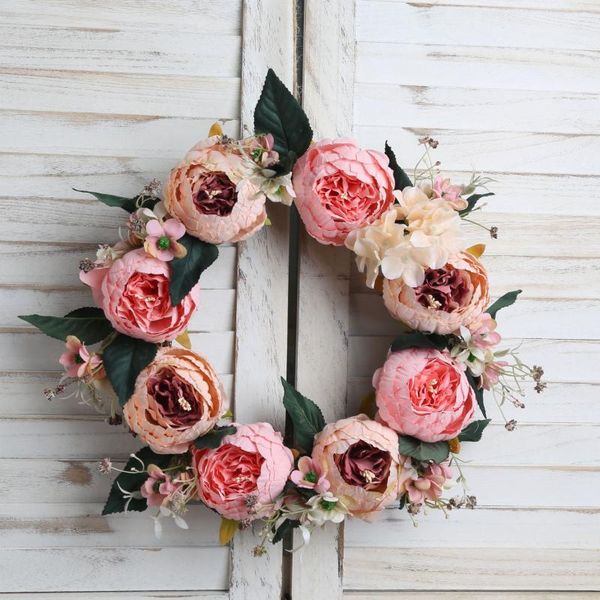 simulation wreath silk peony rose wedding decoration flower wall home holiday decoration artificial flower door hanging garland
simulation wreath silk peony rose wedding decoration flower wall home holiday decoration artificial flower door hanging garland