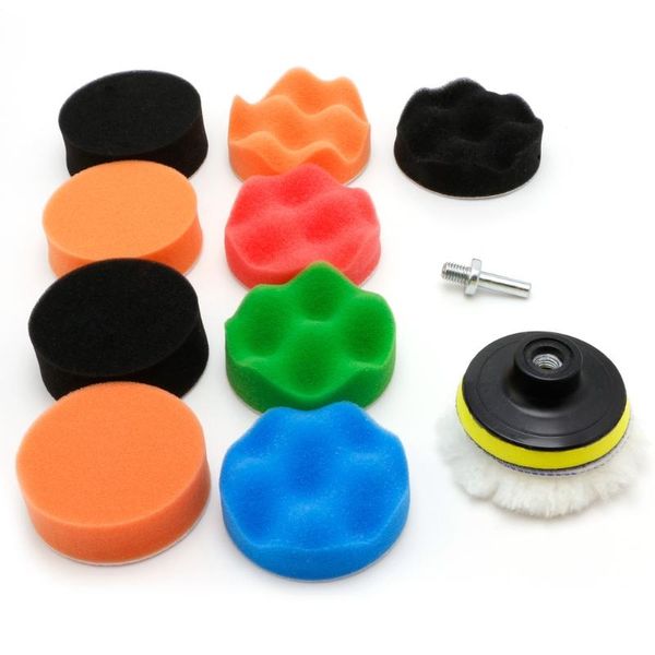 care products 11 pcs 3/4/5/6/7" buffing sponge polishing pad kit set for car polisher buffer
care products 11 pcs 3/4/5/6/7" buffing sponge polishing pad kit set for car polisher buffer