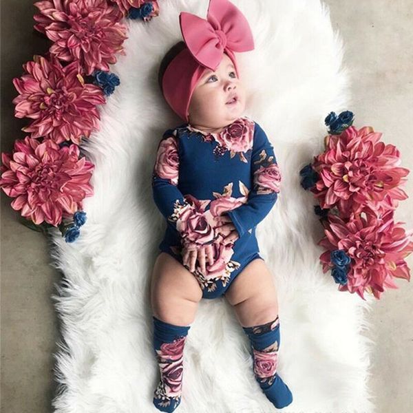 newborn baby long sleeve romper large floral jumpsuit girl warm leg socks outfit 0-24m, Blue
newborn baby long sleeve romper large floral jumpsuit girl warm leg socks outfit 0-24m, Blue