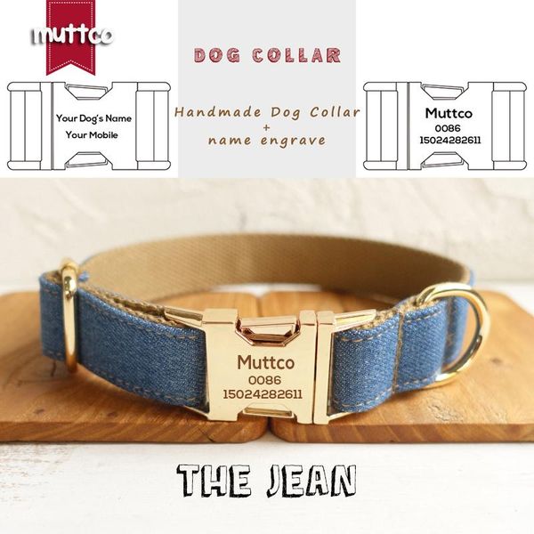 dog collars & leashes muttco retailing self-design personalized pet collar the jean handmade 5 sizes auti-lost and leash udc035j
dog collars & leashes muttco retailing self-design personalized pet collar the jean handmade 5 sizes auti-lost and leash udc035j