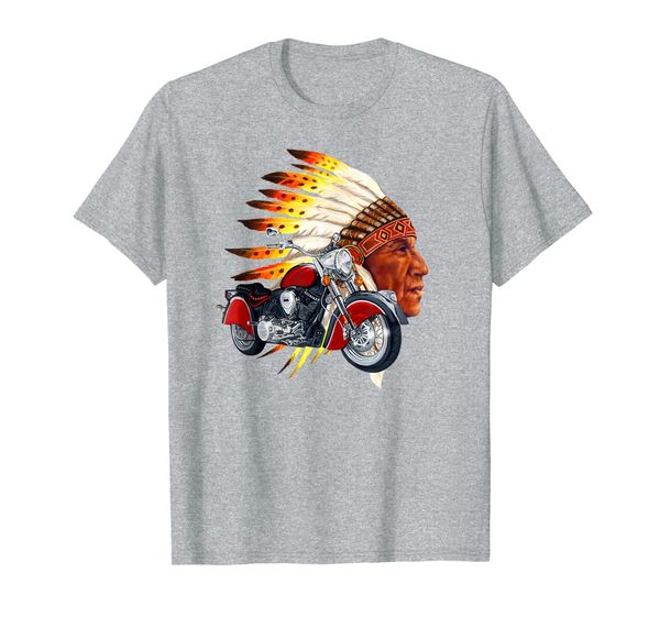indian head motorcycle t-shirt, White;black