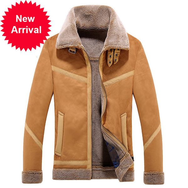 winter men's leather plus fleece artificial fur integrated large locomotive casual lapel coat men, Black;brown
winter men's leather plus fleece artificial fur integrated large locomotive casual lapel coat men, Black;brown