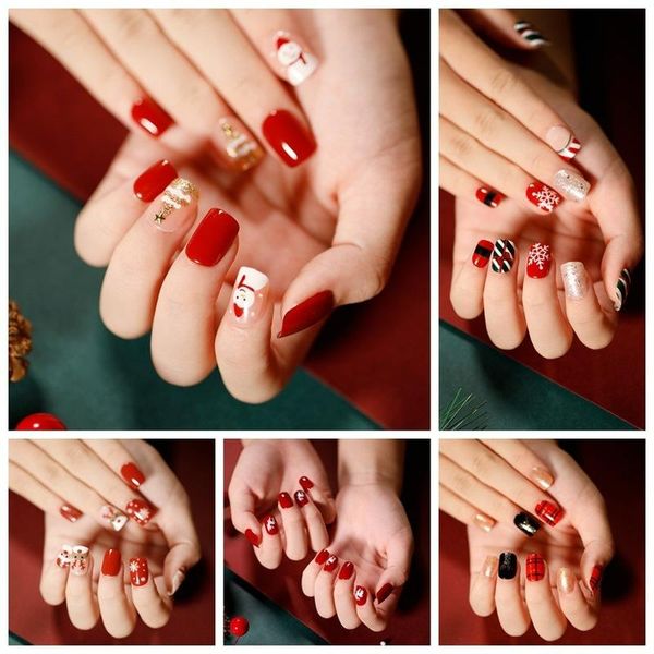 false nails 24pcs christmas long coffin fake nailswith glue rhinestones, flame pressure nails, detachable french nail art diy tool, Red;gold
false nails 24pcs christmas long coffin fake nailswith glue rhinestones, flame pressure nails, detachable french nail art diy tool, Red;gold