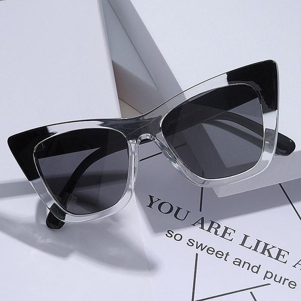 sunglasses unique clear black frame square for women fashion brand cat eye sun glasses female beige brown gradient eyewear, White;black
sunglasses unique clear black frame square for women fashion brand cat eye sun glasses female beige brown gradient eyewear, White;black