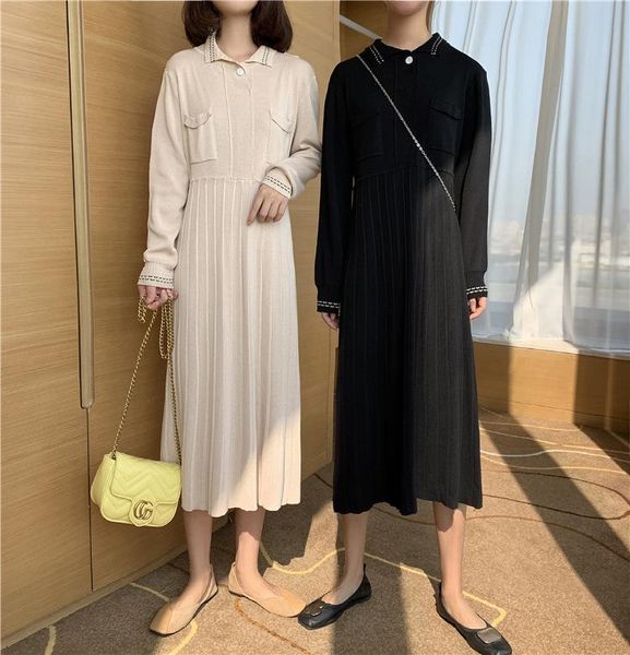 casual dresses 2021 autumn sweater dress women long sleeve v-neck temperament oversized for b165, Black;gray
casual dresses 2021 autumn sweater dress women long sleeve v-neck temperament oversized for b165, Black;gray
