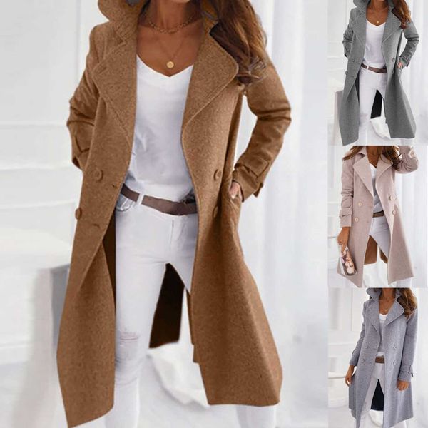 daigelo women long sleeve woolen coat lapel solid color long jacket coat harajuku solid color cardigans sweater 210930, Black
daigelo women long sleeve woolen coat lapel solid color long jacket coat harajuku solid color cardigans sweater 210930, Black