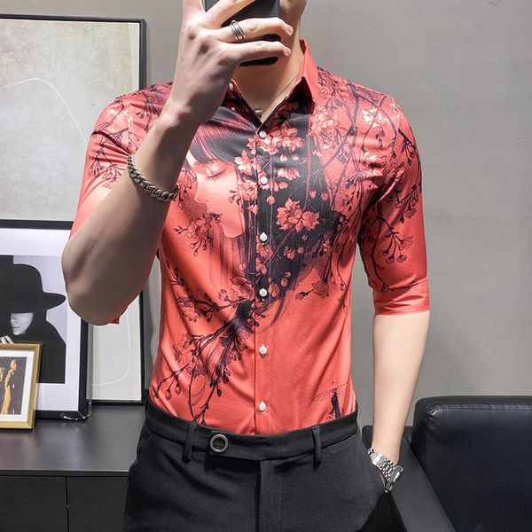 men's casual shirts beauty print men slim streetwear social party nightclub shirt 2021 summer short sleeve hair stylist clothes, White;black
men's casual shirts beauty print men slim streetwear social party nightclub shirt 2021 summer short sleeve hair stylist clothes, White;black