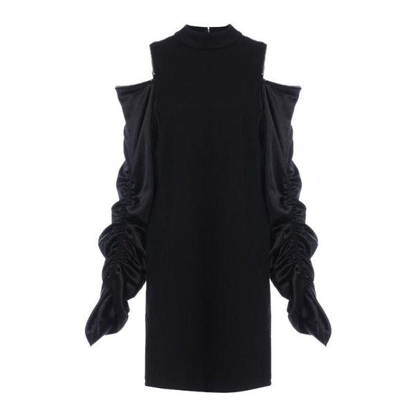 2021 new autumn winter fashion women clothes sleeve pleated design zipper off shoulder sweater dress, Black;gray
2021 new autumn winter fashion women clothes sleeve pleated design zipper off shoulder sweater dress, Black;gray