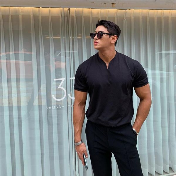 running jerseys 2021 arrived v neck shortmen skinny casual summer t-shirt slim fit sleeve men t shirt m-3xl, Black;blue
running jerseys 2021 arrived v neck shortmen skinny casual summer t-shirt slim fit sleeve men t shirt m-3xl, Black;blue