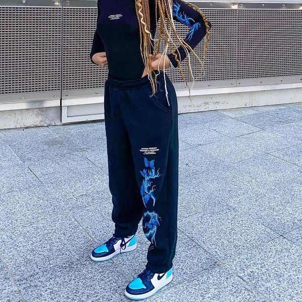 women's pants & capris 2021 fashion butterfly black harajuku punk sweatpants women casual loose pocket high waist print joggers, Black;white
women's pants & capris 2021 fashion butterfly black harajuku punk sweatpants women casual loose pocket high waist print joggers, Black;white
