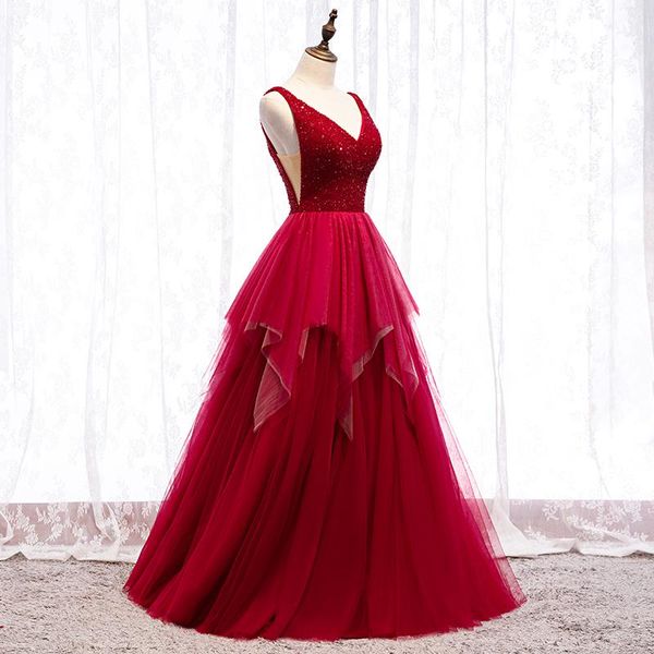 party dresses he's bride deep v-neck bacless floor-length sleeveless crystal formal dressevening gowns for women red evening dress, White;black
party dresses he's bride deep v-neck bacless floor-length sleeveless crystal formal dressevening gowns for women red evening dress, White;black