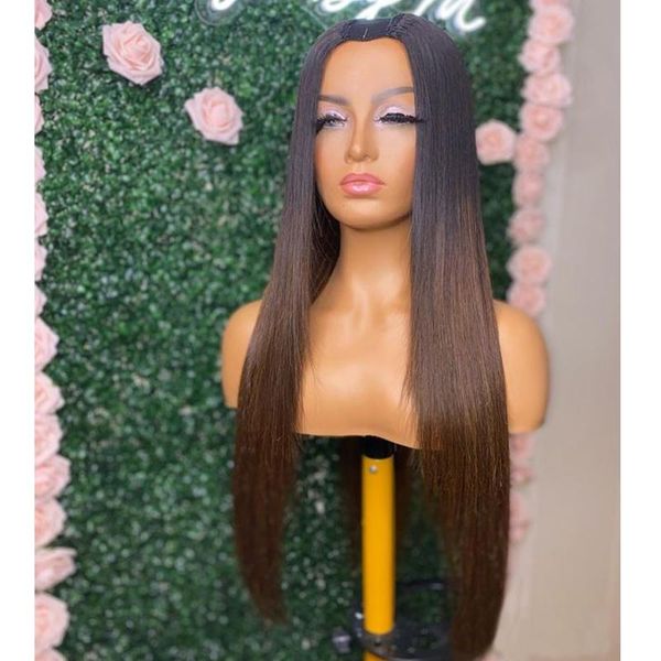lace wigs brazilian ombre silky straight 1x4 u part human hair for black women 200density dark brown machine made, Black;brown
lace wigs brazilian ombre silky straight 1x4 u part human hair for black women 200density dark brown machine made, Black;brown