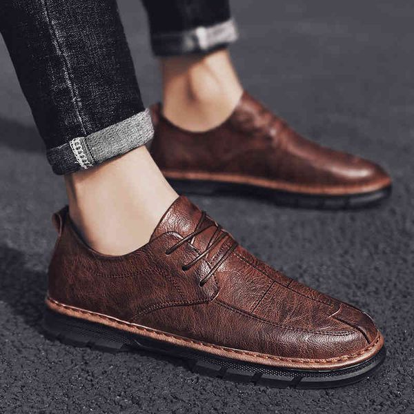dress shoes men casual outdoor mens leather sewing for men lace-up brand fashion flats comfortable non-slip sneakers h1fo, Black
dress shoes men casual outdoor mens leather sewing for men lace-up brand fashion flats comfortable non-slip sneakers h1fo, Black