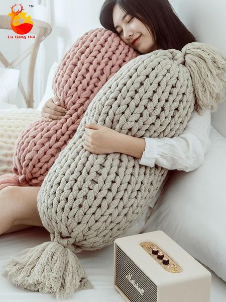 pillow nordic candy knitted throw cushion office sofa coarse wool hand-woven bedside backrest
pillow nordic candy knitted throw cushion office sofa coarse wool hand-woven bedside backrest