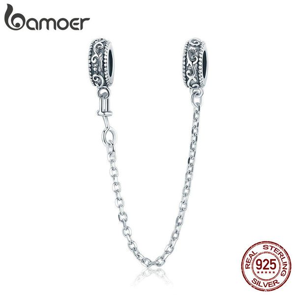 bamoer 925 sterling silver vintage vine safety chain charm for original silver bracelet charms with silicone ser scc1546 q0531, Black
bamoer 925 sterling silver vintage vine safety chain charm for original silver bracelet charms with silicone ser scc1546 q0531, Black