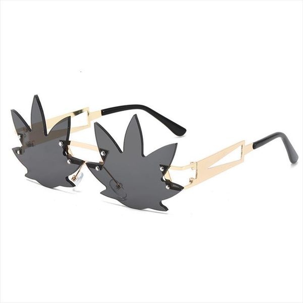 unique rimless maple leaf shape sunglasses women men irregular metal sun glasses fashion gold leg shades uv400 eyewear, White;black
unique rimless maple leaf shape sunglasses women men irregular metal sun glasses fashion gold leg shades uv400 eyewear, White;black