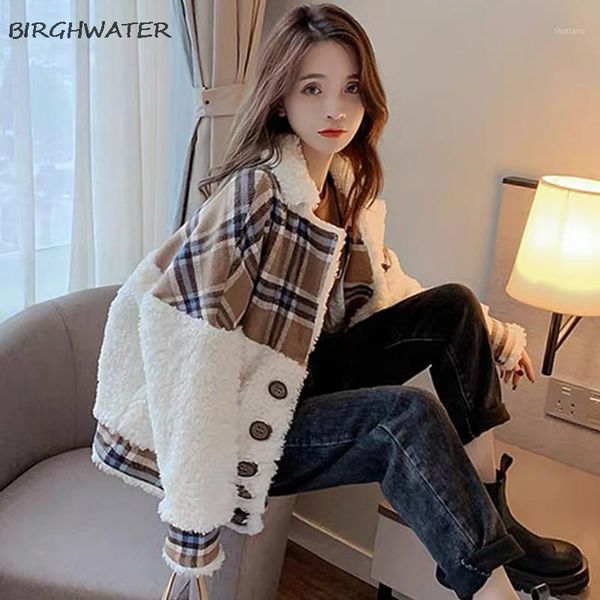 women's wool & blends 2021 lamb short coat female autumn all-match velvet small fragrance wind winter long sleeve thickening jackets, Black
women's wool & blends 2021 lamb short coat female autumn all-match velvet small fragrance wind winter long sleeve thickening jackets, Black