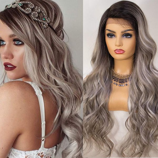 lx brand ash blonde lace front wig ombre blonde wigs long wavy synthetic wigs for women grey cosplay wigs mixed black fiber hairfactory dire
lx brand ash blonde lace front wig ombre blonde wigs long wavy synthetic wigs for women grey cosplay wigs mixed black fiber hairfactory dire