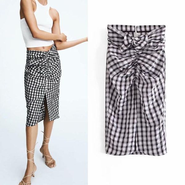 skirts women summer plaid pleated 2021 high waist fashion vintage street female split fork skirt clothing, Black
skirts women summer plaid pleated 2021 high waist fashion vintage street female split fork skirt clothing, Black