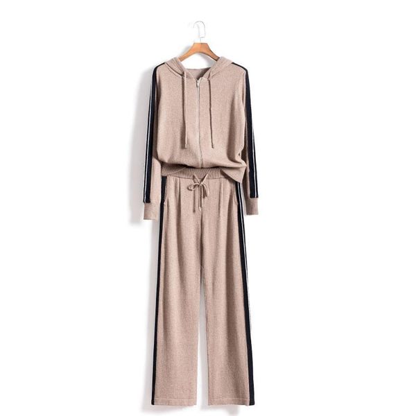 women's two piece pants 30%wool + 45% cashmere knit warm suits hooded woolen sweater mink trousers leisure two-pieces sets f380, White
women's two piece pants 30%wool + 45% cashmere knit warm suits hooded woolen sweater mink trousers leisure two-pieces sets f380, White