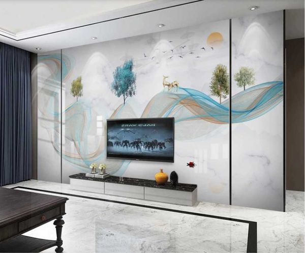 custom mural wallpaper abstract lines landscape elk forest new chinese marble background wall
custom mural wallpaper abstract lines landscape elk forest new chinese marble background wall