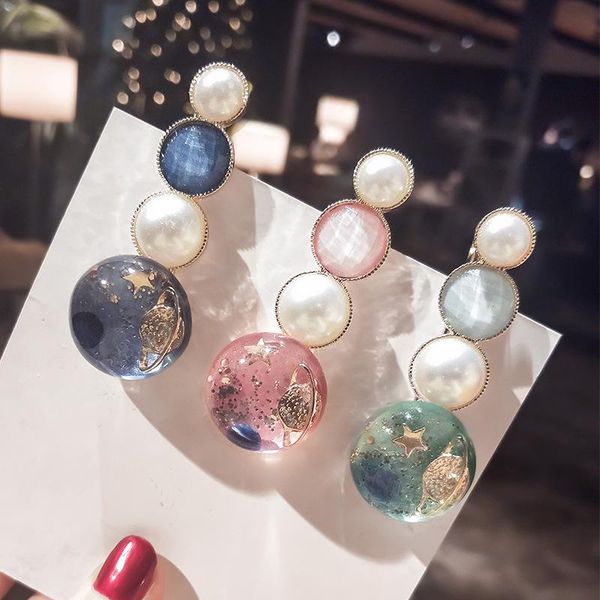 crystal star hairpin edge clip with the same paragraph headdress female bangs