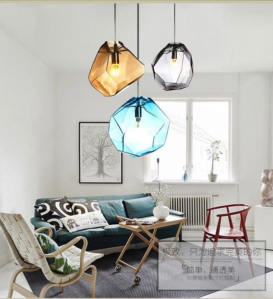 pendant lamps crystal lamp nordic multicolored concise glass diamond dining room study designer hanging light with led bulbs
pendant lamps crystal lamp nordic multicolored concise glass diamond dining room study designer hanging light with led bulbs
