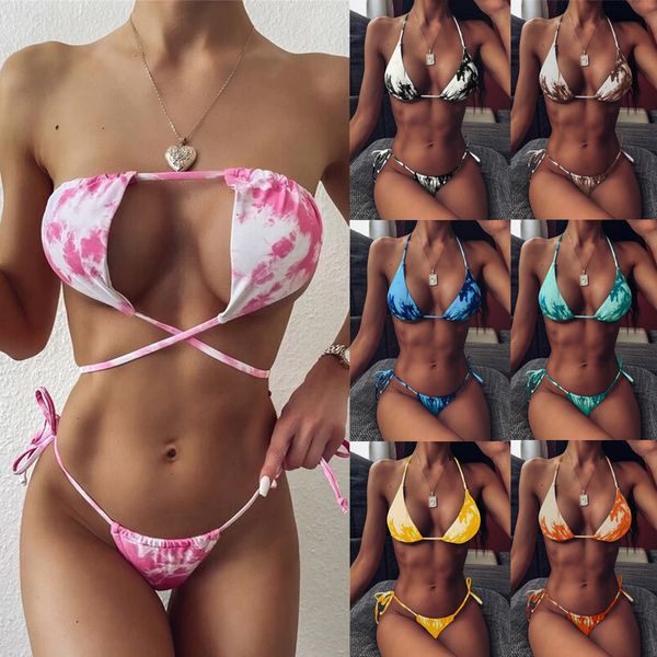 low taille bodems tie bandage badpak women tie-dye lace up hoge cut been halter bikini set two stuk badmode beach, White;black
low taille bodems tie bandage badpak women tie-dye lace up hoge cut been halter bikini set two stuk badmode beach, White;black