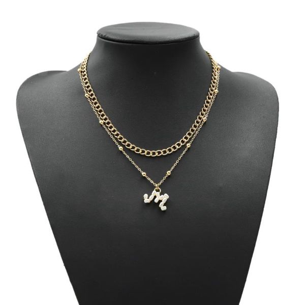 chains pearl alphabet a-z letters pendant necklace initial letter layered bead chain charm fashion jewelry punk for women, Silver
chains pearl alphabet a-z letters pendant necklace initial letter layered bead chain charm fashion jewelry punk for women, Silver