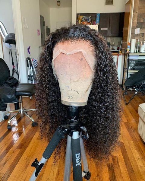 lx brand 26inch 180%density long kinky curly synthetic lace front wig for women with baby hair heat resistant fiber hair daily wigfactory di, Black
lx brand 26inch 180%density long kinky curly synthetic lace front wig for women with baby hair heat resistant fiber hair daily wigfactory di, Black