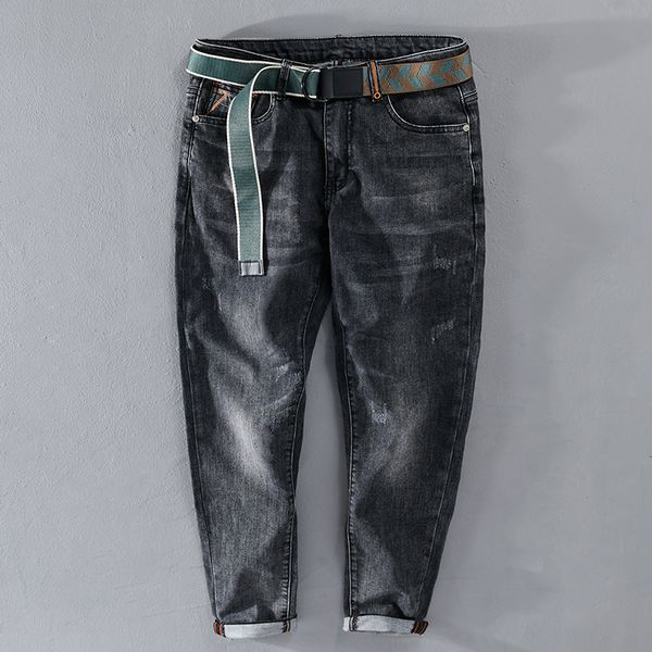 2021 spring and autumn new casual pants jeans brand trend trousers for men stetch cotton ankle length waistband spodnie sb1g, Blue
2021 spring and autumn new casual pants jeans brand trend trousers for men stetch cotton ankle length waistband spodnie sb1g, Blue
