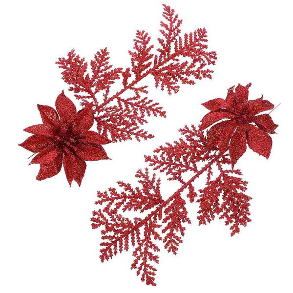 decorative flowers & wreaths 6pcs christmas fake flower pine branches table setting supply
decorative flowers & wreaths 6pcs christmas fake flower pine branches table setting supply