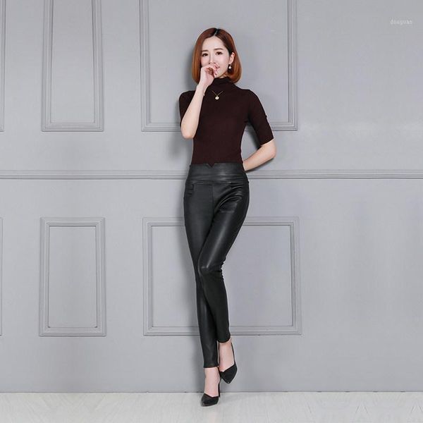 women's pants & capris genuine trousers women slim stretch high waist leather autumn winter plus size zip office sheepskin ladies, Black;white
women's pants & capris genuine trousers women slim stretch high waist leather autumn winter plus size zip office sheepskin ladies, Black;white