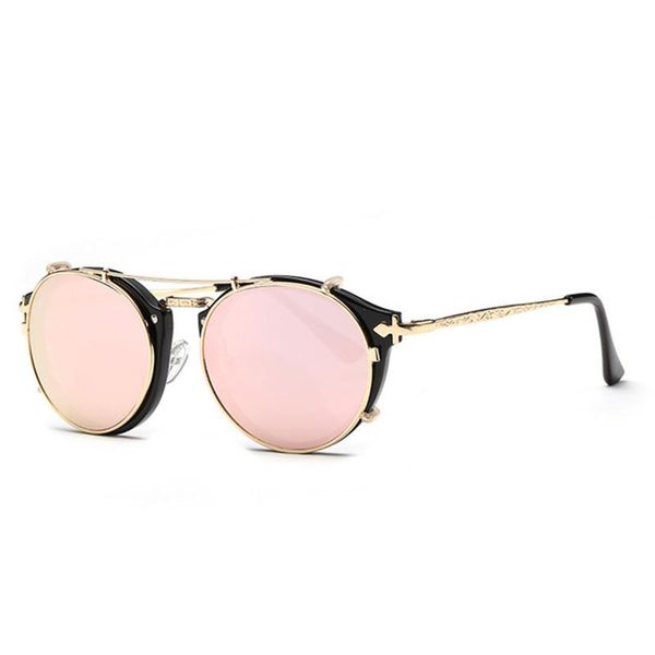 sunglasses classic gothic steampunk polarized men women brand designer vintage round metal frame sun glasses uv400, White;black
sunglasses classic gothic steampunk polarized men women brand designer vintage round metal frame sun glasses uv400, White;black