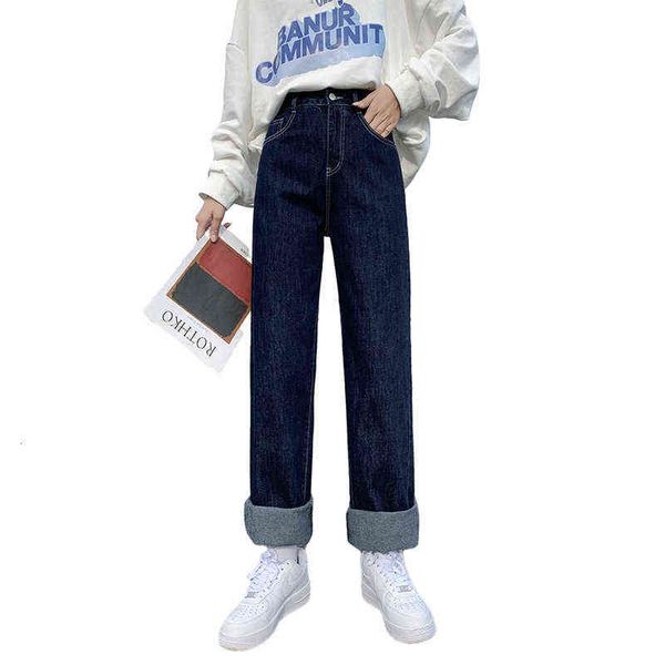 clear color high waist wide leg jeans women's plush thickened loose and thin straight pants with a sense of drape versatile floor, Black;white
clear color high waist wide leg jeans women's plush thickened loose and thin straight pants with a sense of drape versatile floor, Black;white